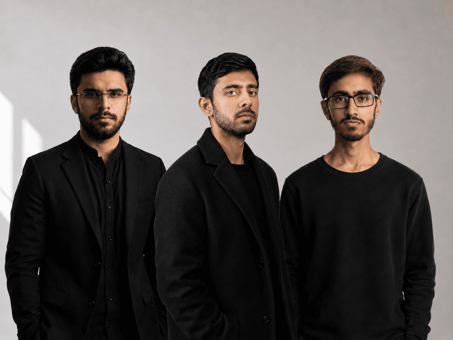 The Basefield Studio team, photographed together in the studio