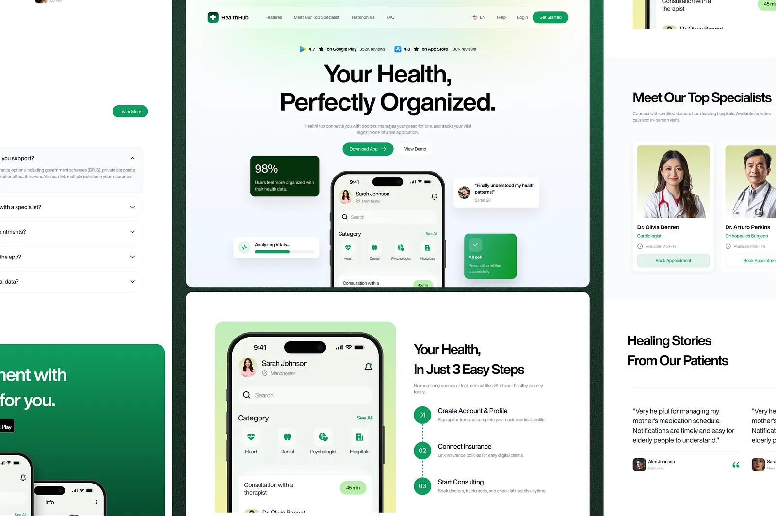 Health Hub website