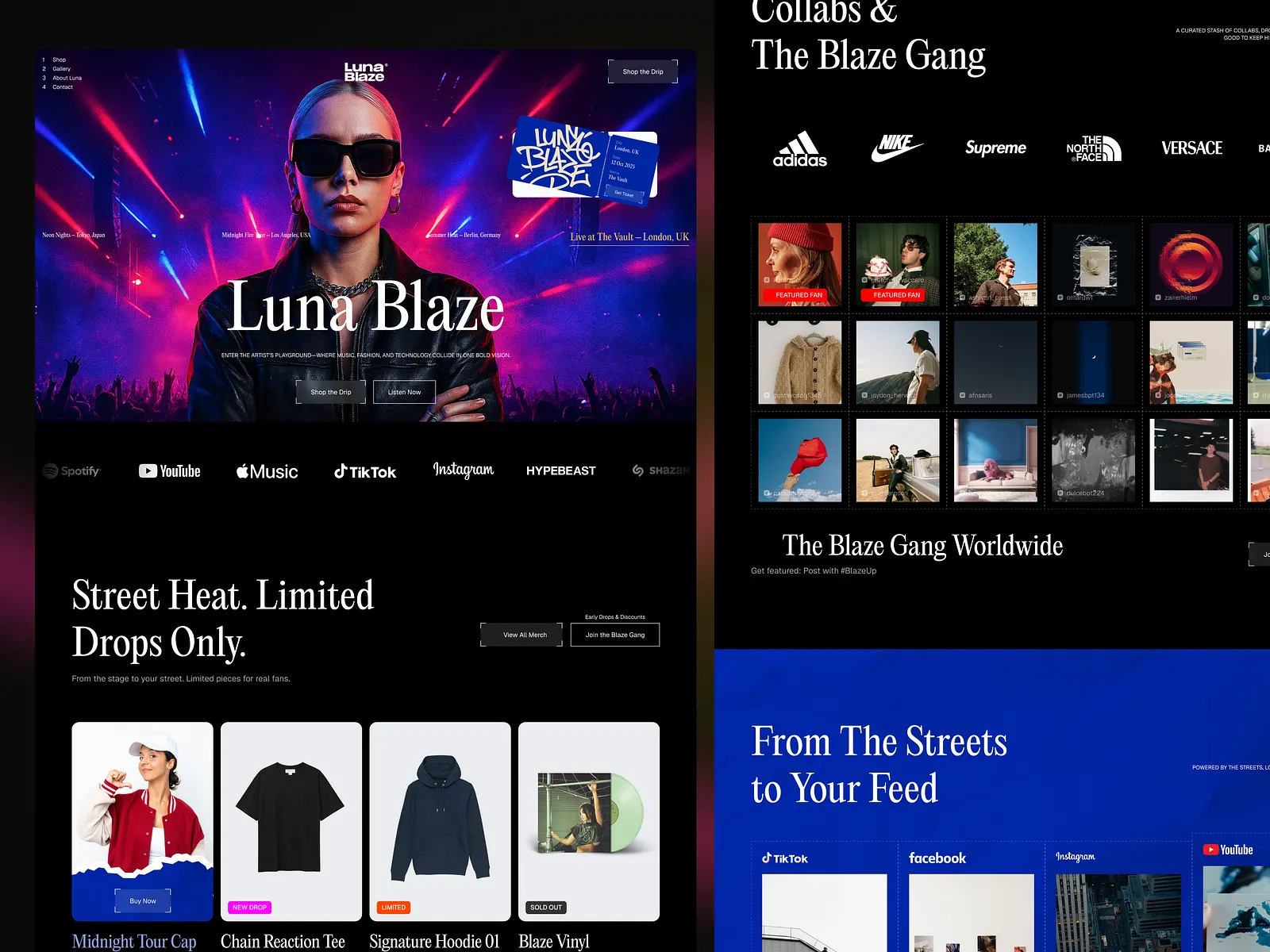 Luna Blaze website