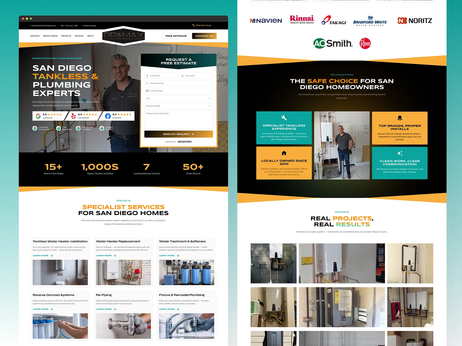 ProMax Plumbing website