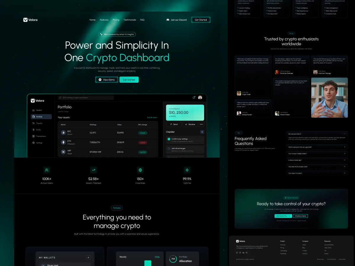 Velora website
