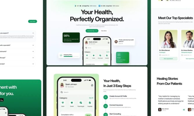 Landing Page design