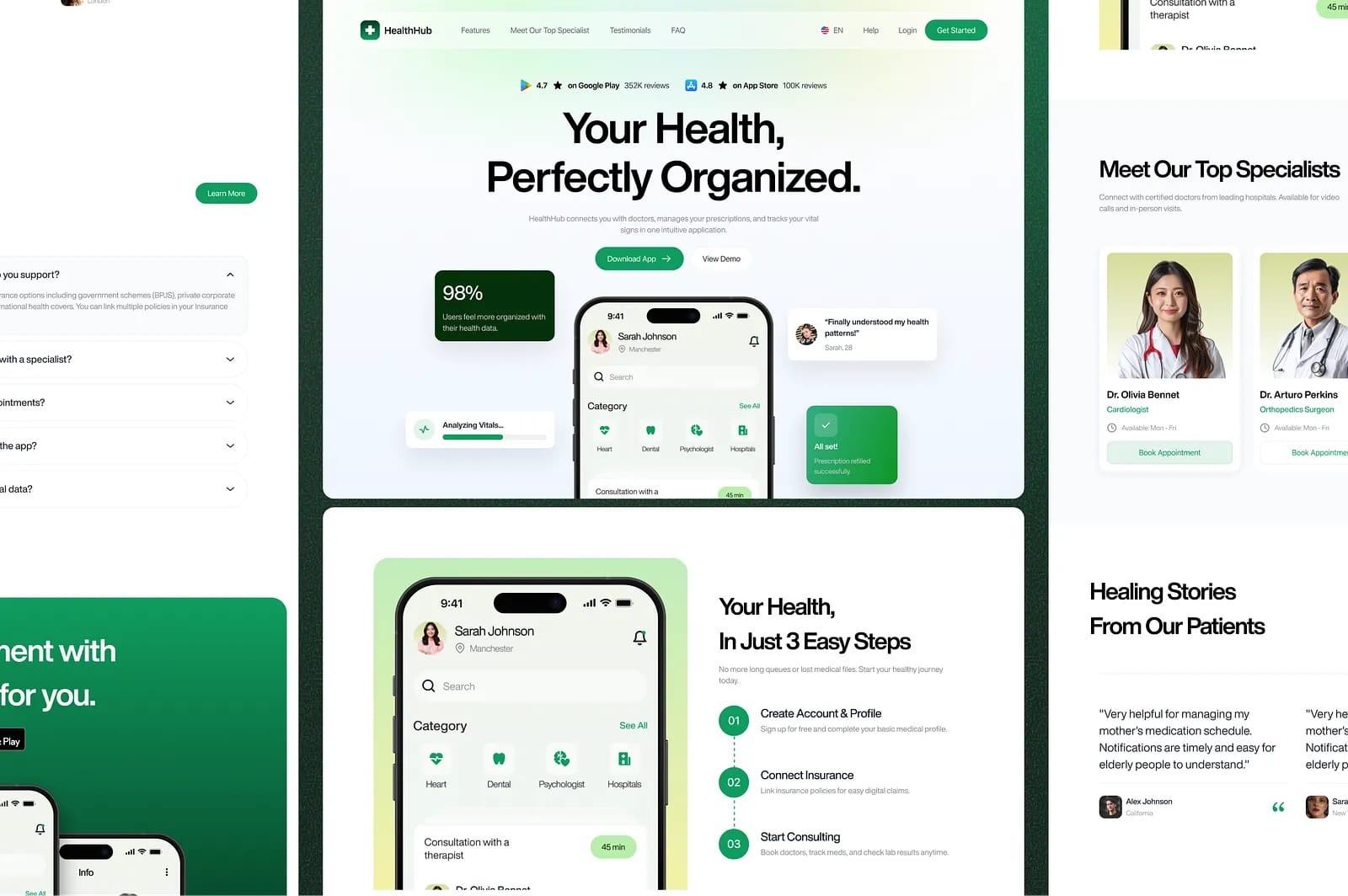 Landing Page design
